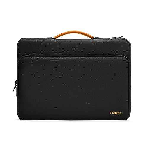 tomtoc 360 Protective Laptop Carrying Case for 13-inch New Surface Pro 11th, Copilot+PC 2024, Surface Pro 10/9/8/X with Signature Keyboard/X Keyboard, Water-Resistant Laptop Sleeve, Black
