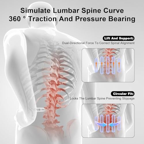 Back Brace for Lower Back Pain Relief,Lumbar Waist Support for women,Lower Back with 3D Lumbar Pad for Work Sports Sciatica, Scoliosis(Black，L)