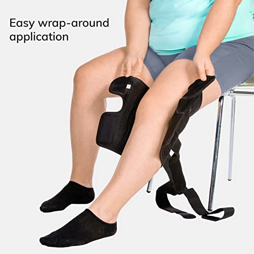 BraceAbility Torn Meniscus ROM Knee Brace - Plus Size Hinged Post Surgery Support with Flexion Extension Control for Hyperextension Locking, Ligament PCL or ACL Tears, Osteoarthritis Relief (3XL)