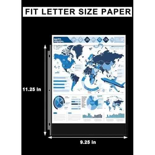 Clear Sheet Protectors for 3 Ring Binder, 500 Pack Plastic Sleeves for Paper 8.5x11, Acid Free Page Protectors Sleeves, Top Loading Document Protector Sheets for School Office Home.
