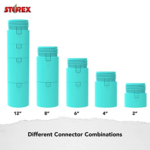 Storex Active Tilt Stool ? Ergonomic Seating for Flexible Office Space and Standing Desks, Adjustable 12-24 Inch Height, Teal (00325A01C)