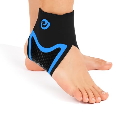 Nvorliy AquaSkin Pro Ankle Brace, Quick-Dry & Chlorine-Resistant Ankle Sleeve for Swimming, Surfing, Diving, Paddle Boarding & Aquatic Recovery–Ultra-Thin Support for Men & Women (Right, XL)