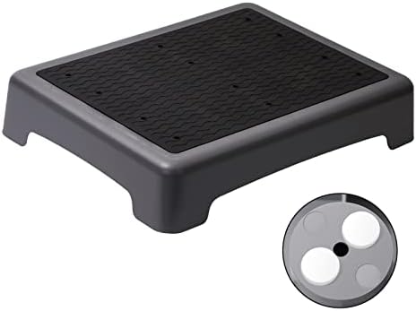 Fotree One Step Stool, Non-Slip Mobility Step Platform for Senior ï¼ Adults, Safety Step Platform for Stair, Car, Bed, Chair, Shower, Bathtub, Outdoor, 3.5 Inch High Rise Stairs 440 Lbs Capacity