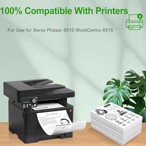 Compatible 6510 6515 Yellow Drum Unit(108R01419) Replacement for Xerox Phaser 6510DNM 6510DN 6510DNI 6510N WorkCentre 6515DNI 6515DNM 6515DN 6515N Printer (Yellow,1-Pack)