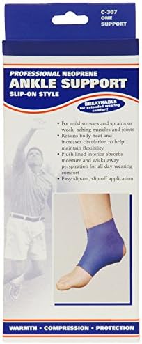 OTC Ankle Support, Slip-on Style, Neoprene, Large (Pack of 2)