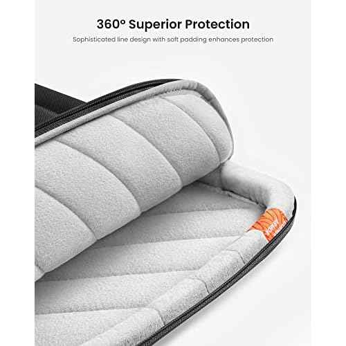 tomtoc 360 Protective Laptop Carrying Case for 13-inch New Surface Pro 11th, Copilot+PC 2024, Surface Pro 10/9/8/X with Signature Keyboard/X Keyboard, Water-Resistant Laptop Sleeve, Black