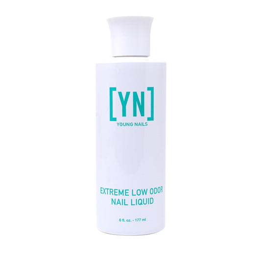 Young Nails Extreme Low Odor Nail Liquid Monomer for Acrylic Nail Powder - Professional Liquid Monomer, Acrylic Nails at Home, Extreme Low Odor, MMA Free, Non-Yellowing, 6 Fl Oz