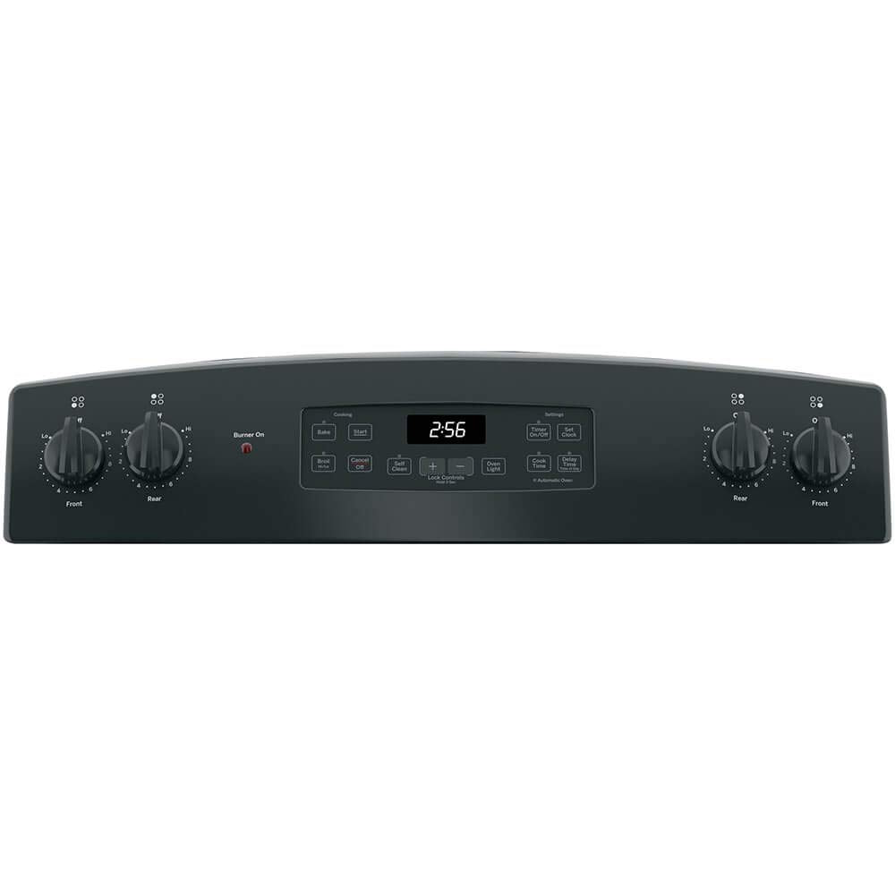 GE 30 in. 4 Burner Element Free-Standing Electric Range in Black