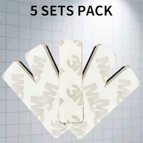 5 Pack Name Tag Magnets with 3 Neodymium Magnets & 3M Adhesive Backing for ID Badge Holders on Uniform Jackets (Black)