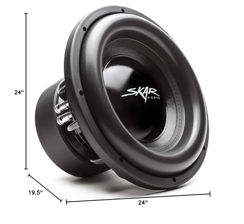 Skar Audio Single 12" Complete 2,500 Watt EVL Series Subwoofer Bass Package - Includes Loaded Enclosure with Amplifier