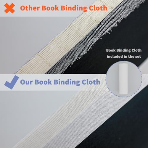 Eohcofys Book Binding Kits, Book Press Binding Materials Tools Bookbinding Kit for Beginners 11.6 x 7.9 Inch