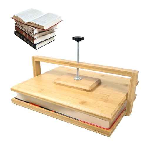 Stranthother 14.76 * 11.4 inch Large Wood Book Press Binding Kits Flower Press Kits Book Lover Gifts for Most Coffee-Table Books