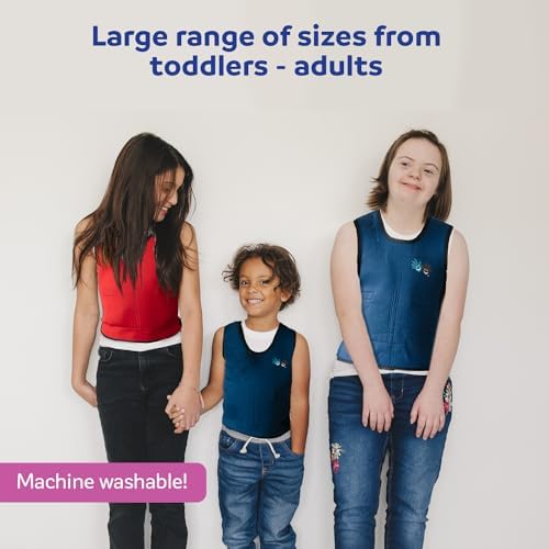 Fun and Function - Blue Weighted Compression Vest for Kids & Adults - Calming Sensory Compression Vest for Kids - Weighted Vest for Sensory Needs - Toddlers, Kids, Teens & Adults Sizing