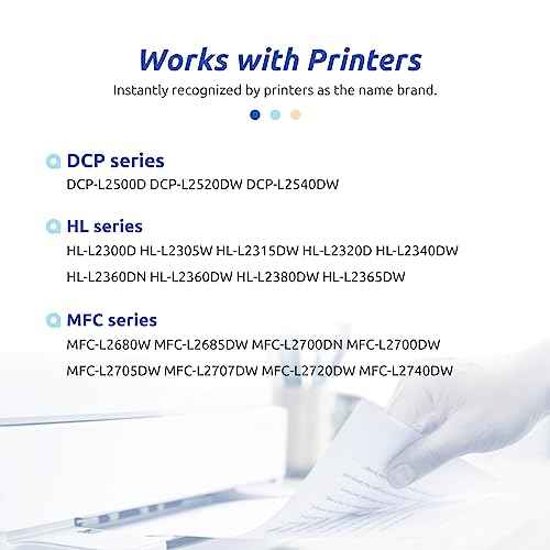 INK E-SALE Compatible Toner Cartridge Replacement for Brother TN660 TN630 use for MFC-L2700DW HL-L2340DW HL-L2300D HL-L2380DW DCP-L2540DW DCP-L2520DW MFC-L2740DW MFC-L2720DW (2 Pack Black, Design V3)