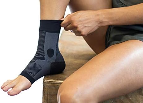OS1st AF7 Ankle Bracing Sleeve helps stabilize weak ankles, assist with inversion sprains, relieve Achilles tendonitis