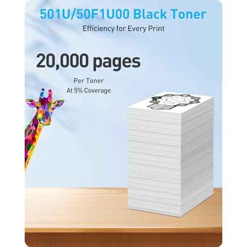 MasaiMara 50F1U00 501U High-Yield Toner Cartridge for Lexmark MS510 MS510dn MS510dtn MS610 MS610de MS610dn MS610dte MS610dtn Printer (20,000 Pages, Black, 1-Pack)