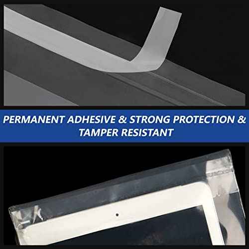 13" x 15" (500 Count) - Clear Poly Bags with Suffocation Warning Self Seal for Packaging, Shirts, Clothing & FBA - Permanent Adhesive