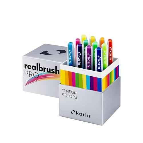 Karin Realbrush PRO Neon Colors - A set of 12 brushes in an exclusive and protective case.