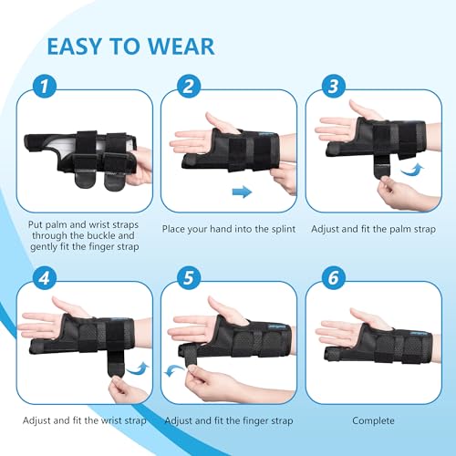 Pinky Finger Splint, Finger Splint for Pinky, Broken Pinky Finger Brace, Little Finger Splint,Metacarpal Finger Splint Hand Brace for Trigger Finger Arthritis,Finger Splint Pinky Right Hand,L