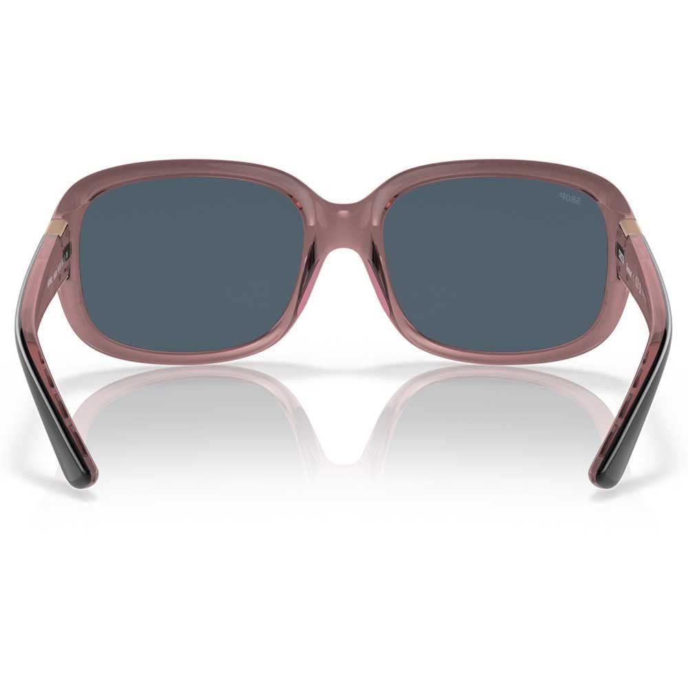Costa Woman Sunglasses Shiny Black/Hibiscus Frame, Gray Lenses, 58MM