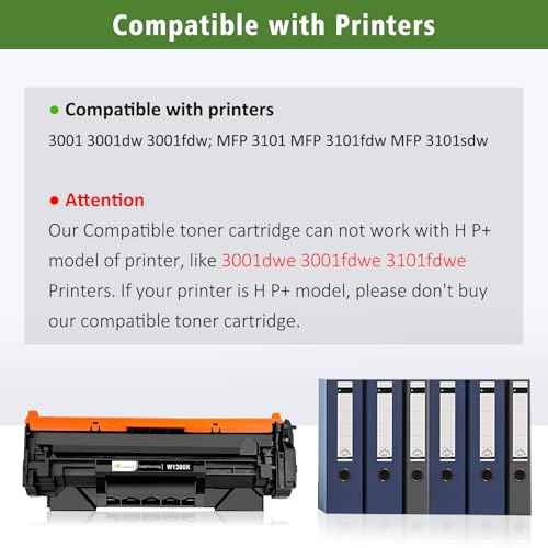 ¡¼ with CHIP 138X W1380X ( 138A W1380A ) Compatible Toner Cartridge Black High Yield 4000 Pages for H P 3001dw 3001fdw 3101fdw 3101sdw Can't Work with H P + Printer Model End with ''e''