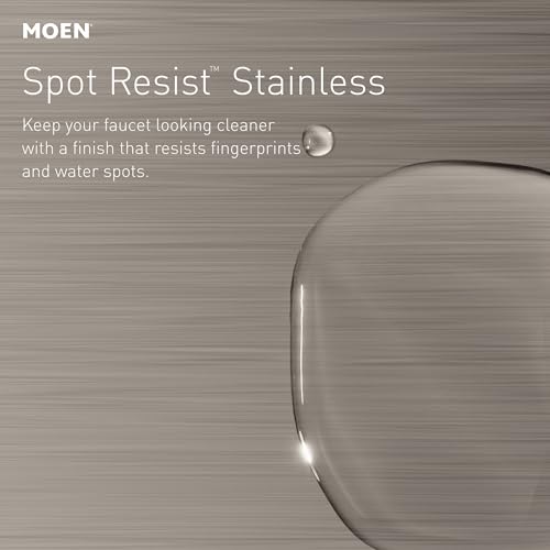 Moen Essie Spot Resist Stainless MotionSense Wave One-Handle Touchless Kitchen Faucet with Pulldown Sprayer and Soap Dispenser, 87014EWSRS