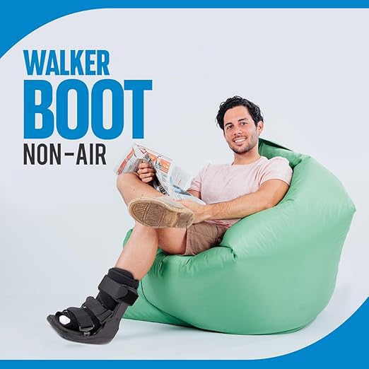 Centec Walker Boot (Non-Air) - Medical Grade Immobilization for Strains, Sprains & Stable Fractures | Breathable Material (Low Top, High Top) (LOW TOP/XL)