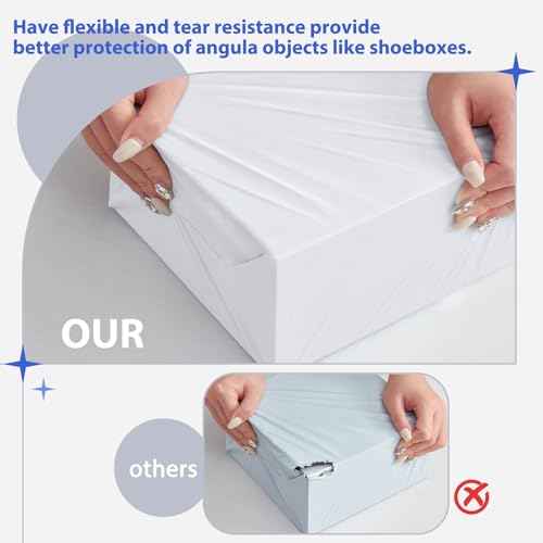Fuxury 25 Pcs Poly Mailers 17.7 x 22", XL Shipping Bags for Clothing, Strong Adhesive Shipping Mailing Envelopes,Large Self-Sealing Polymailer for Small Business White #10