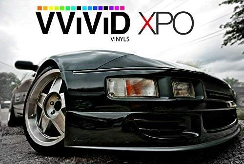 VViViD Gloss Black Vinyl Wrap Adhesive Film Air Release Sheet 75ft x 5ft