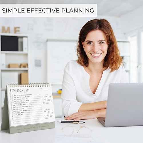 Aesthetic Desk Calendar 2025-2026 - Runs from June 2025 until December 2026 - Beautiful Small Flip Desktop Calendar for Easy Organizing