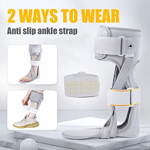 AFO Foot Drop Brace Ankle Foot Orthosis Medical Afo Walking with Shoes for Stroke Hemiplegia (Large-Right)