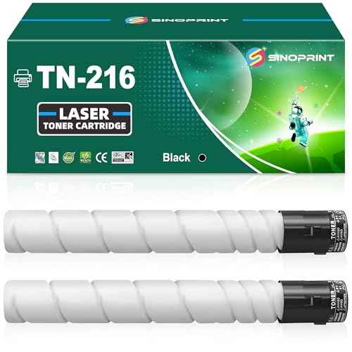 TN216 TN-216 TN 216 TN319 TN-319 TN 319£¨A11G131£© Compatible Toner Cartridge Replacement for Konica Minolta Bizhub C360 C220 C280, Large Capacity 29,000 (Black, 2-Pack)