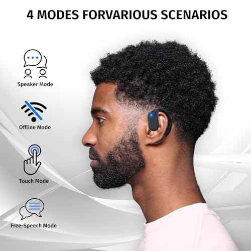 2025 AI Language Translator Earbuds Real Time, SSheadphone (Ink Black)