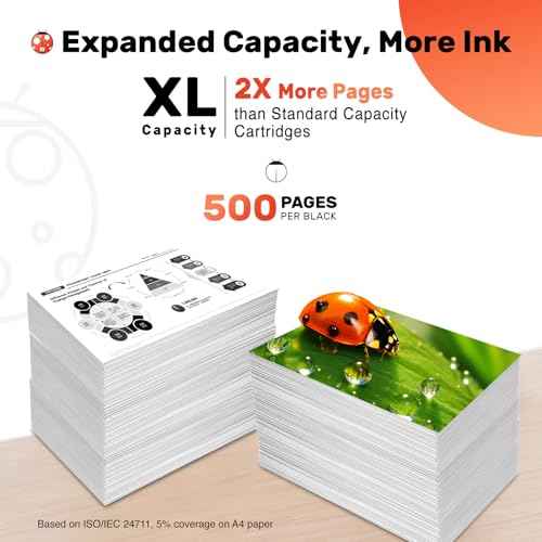 COCCINK 245XL Black Ink Cartridges for Canon Pixma MG2520 MG2522 TS202 TS302 TS3322 TS3120 TS3122 TR4500 TR4520 TR4522 TR4550 MX490 MX492 Printer Remanufactured for Canon PG 245 XL PG 243(2 Black)