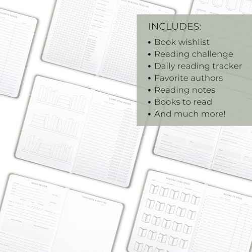 ZICOTO Beautiful Reading Journal for Book Lovers - Linen Hard Cover Book Makes a Great Gift for Readers - The Perfect Tracker with Reading Log & Review Pages For Keeping Notes on Your Favorite Books