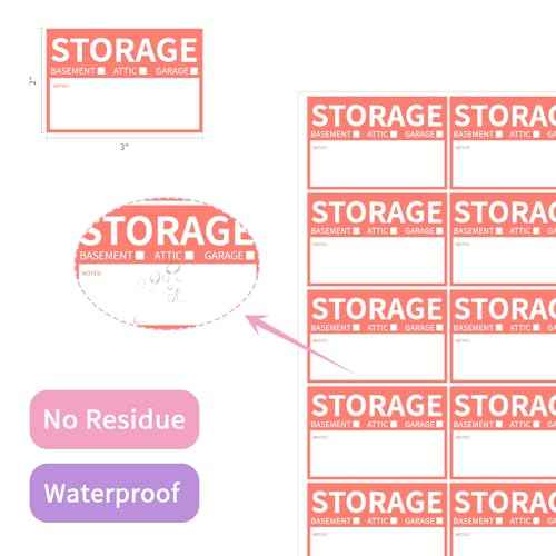 300 Count 2¡± x 3¡¯¡¯ Removable Home Moving Box Packing Labels for 1/2/3/4 Bedroom Rooms, 9 Designs Waterproof Color-Coded Moving Stickers Including Fragile ¡¢Heavy and Blank Labels