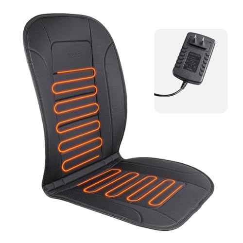 Heated Seat Cushion for Office Chair with Temperature Control and Timer, Back and Seat Heating - for Office/Home Use
