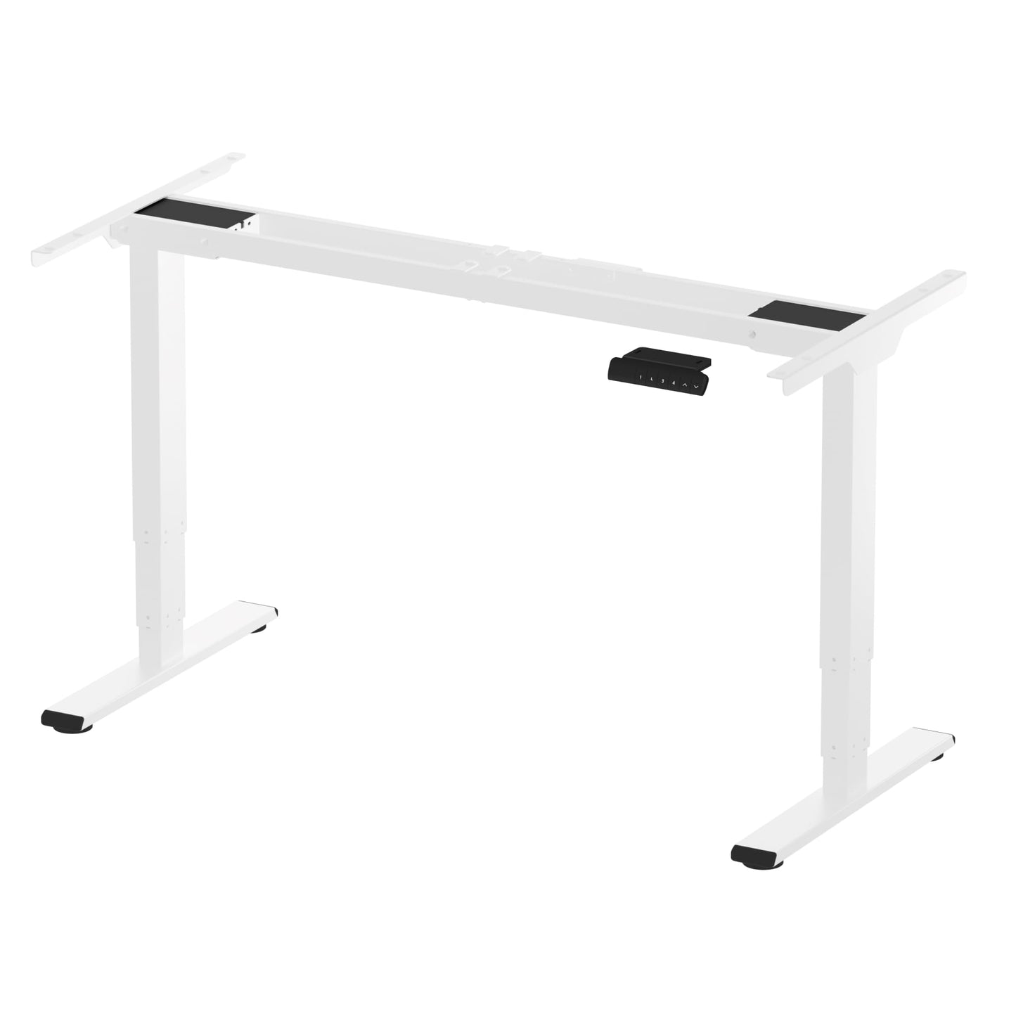 FLEXISPOT E6 Essential Dual Motor Standing Desk Frame 3 Stages Electric Height Adjustable Stand Up Desk Frame Only (White)