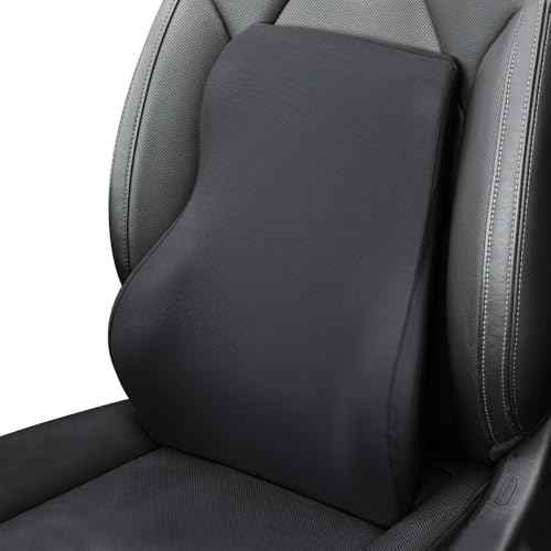 Memory Foam Lumbar Support Pillow for Car Wheelchair Office Home Travel - Waist Back Support Relieves Fatigue