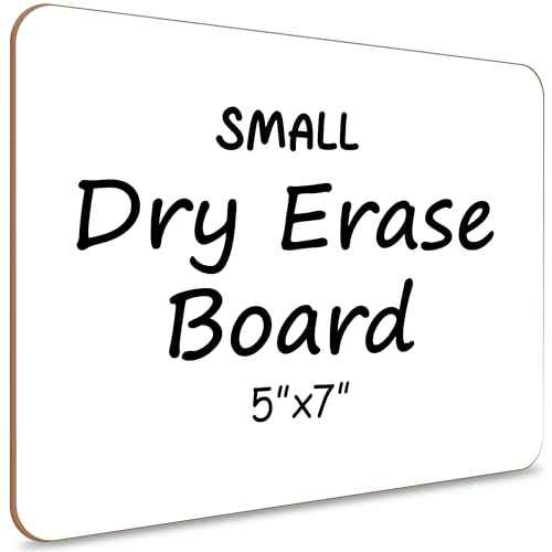Scribbledo Small White Board Dry Erase Mini Whiteboard 5x7 Inch Small Dry Erase Board Board Dry Erase Lapboards Handheld Personal White Boards for Students Small Whiteboard Office Kitchen
