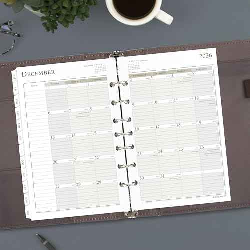 AT-A-GLANCE 2026 Planner, Daily, 5-1/2" x 8-1/2", Desk Size 4, Two Page Per Day Refill, Loose-Leaf (481-225-26)