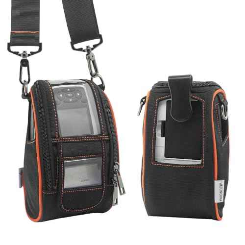 Soft Carrying Case for Zebra ZQ610 QLN220 ZR628 Mobile Thermal Printer - 2024 Upgrade Case Holster with Shoulder Strap and Belt Clip Compatible with Zebra ZQ610 QLN220 ZR628 Portable Carry Accessories