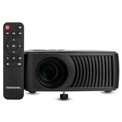 Memorex MX-PJS100 | Bluetooth Projector with 100¡± Screen | HDMI/USB/AV Inputs | 90 ANSI Lumens, Built-In Speaker, and Wireless Audio Streaming