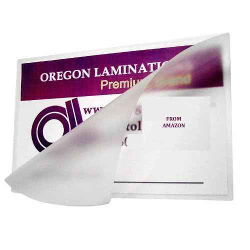 Oregon Lamination Heat Activated Laminating Pouches 10 Mil 9¡± x 14-1/2¡± [Pk of 50] 229mm x 368mm x 250 microns Thick for 8.5 x 14 Legal Size Sheets, Clear