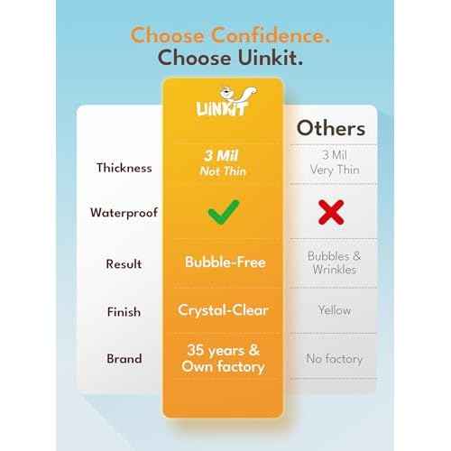 Uinkit 3Mil Laminating Pouches, 30-Pack Letter Size (8.5x11 Inches) - Thermal Laminating Sheets for Documents, Photos, Crafts - Bubble-Free, Crystal Clear Finish for Use with Laminator Machine