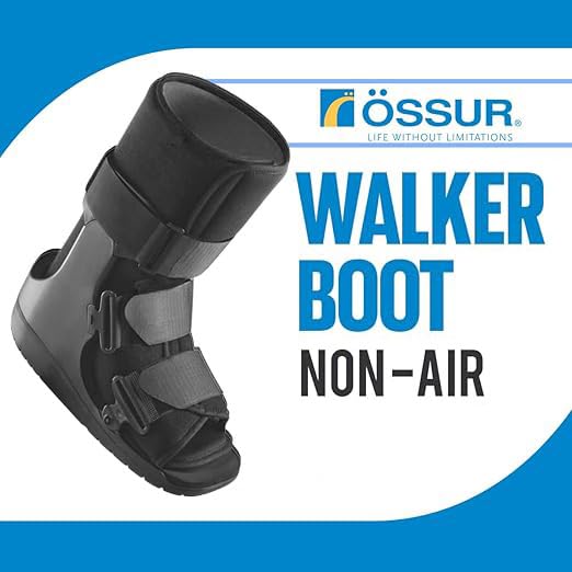 Centec Walker Boot (Non-Air) - Medical Grade Immobilization for Strains, Sprains & Stable Fractures | Breathable Material (Low Top, High Top) (HIGH TOP/XS)