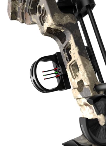 Barnett Vortex Hunter G3 Compound Bow - 45-60lb Draw Weight, 26-30in Draw Length, Veil Camo, with D Loop, Arrow Rest, Quiver, Stabilizer, Adjustable 3 Pin Fiber Optic Sight - for Teens & Adults