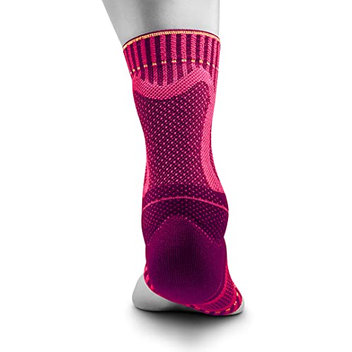 Bauerfeind Sports Achilles Support - Relieves the achilles tendon while running, jumping, and moving - Pink, Medium