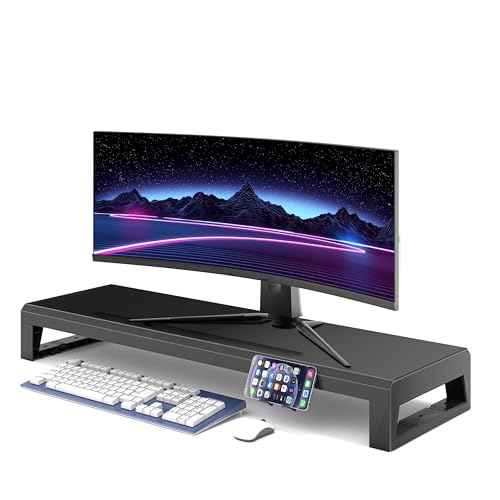 Computer monitor stand Laptop Desk Shelf & Monitor Riser £¬27.55 inches long desk riser Monitors/PC/Laptop/Computer Space Saver Organizer (Basic Version, 700mm)