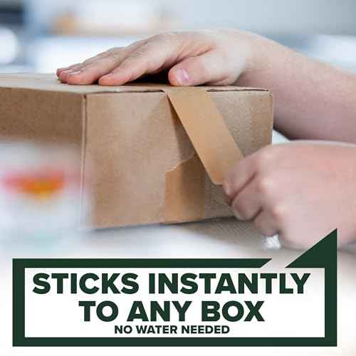 Scotch Box Lock Paper Packing Tape, Kraft Brown, Extreme Grip Kraft Paper Tape That Recycles with The Box, Shipping Tape, 1.88 in. x 25 yd., 8 Tape Rolls